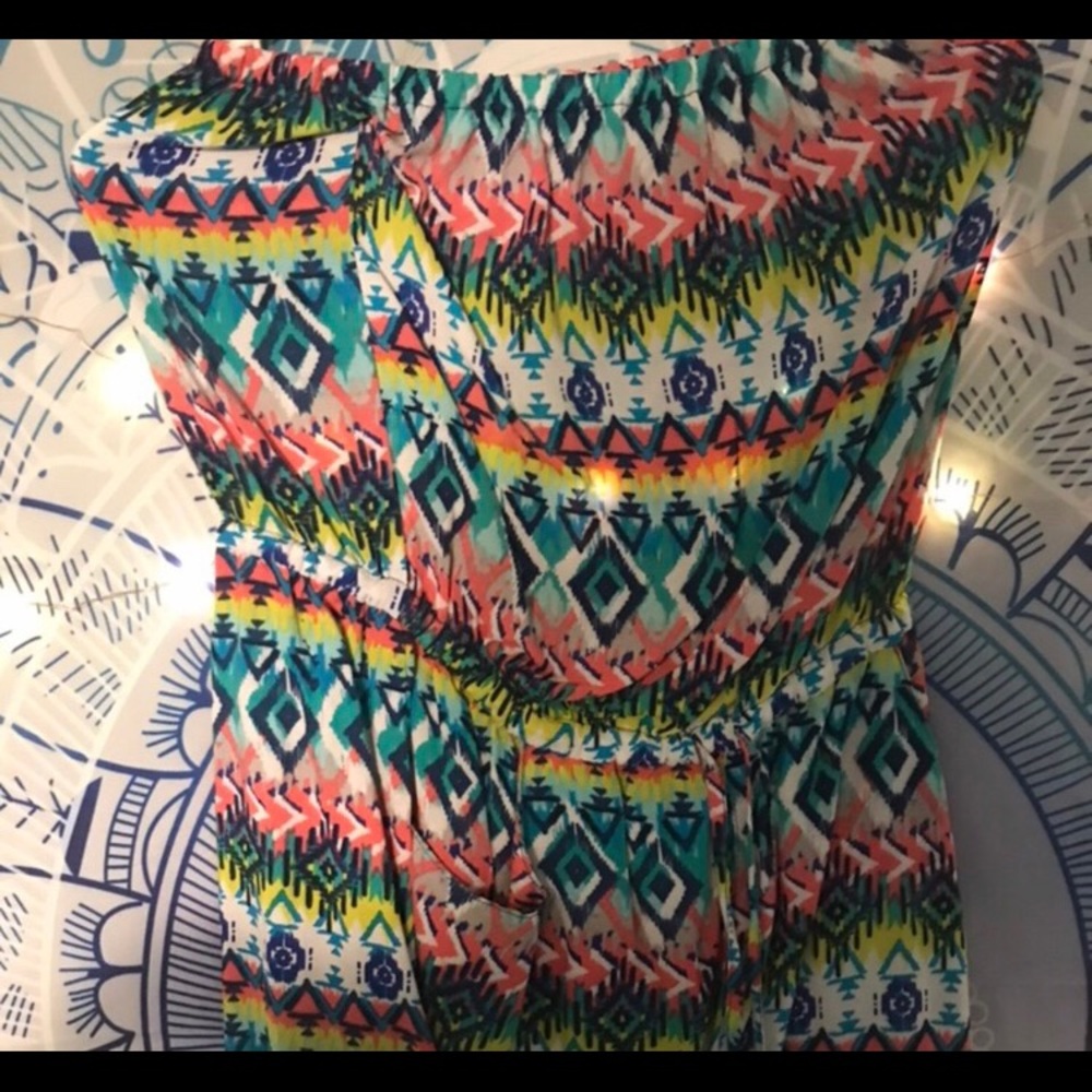 Cute colorful shirt romper